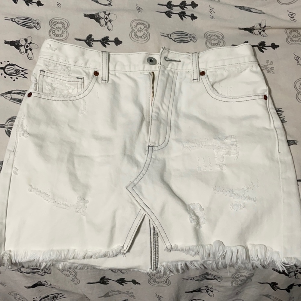 White Lucky Brand jean skirt